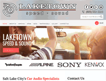 Tablet Screenshot of laketownspeedandsound.com